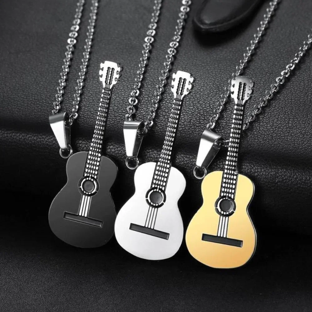 Guitar Pendant Necklace